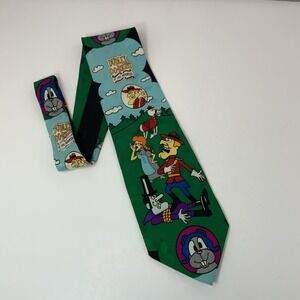 Bolero 1993 Silk Dudley-Do-Right - Rocky and Bullwinkle and Friends Neck‎ Tie